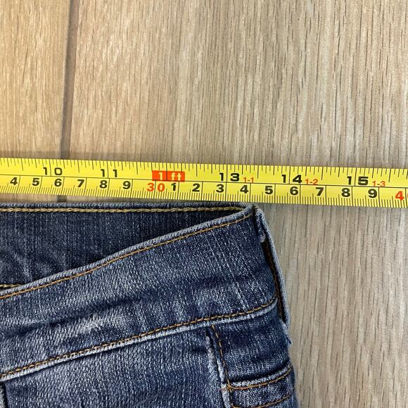 7 For All Mankind Boycut Women’s Jeans Sz 27 Blue Denim Bootcut USA Made - Picture 6 of 12